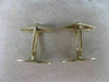 ANTIQUE LARGE 14K YELLOW GOLD OVAL MONOGRAM ETCHED CUFFLINKS 19MM X 12MM #20024