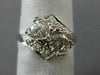 ANTIQUE LARGE 1.26CT OLD MINE DIAMOND PLATINUM WEDDING ANNIVERSARY RING #11141