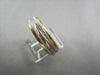 ESTATE WIDE 6mm HAND CRAFTED 18KT TWO TONE GOLD WEDDING ANNIVERSARY BAND SHARP!!