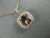 1.58CT DIAMOND & AAA MORGANITE 14KT ROSE GOLD 3D HALO FILIGREE MILGRAIN PENDANT