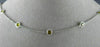 ESTATE 3.65CT FANCY YELLOW DIAMOND 18K WHITE GOLD BY THE YARD 14 STONE NECKLACE