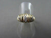 ESTATE .10CTW DIAMOND 14KT YELLOW & WHITE GOLD COCKTAIL RING BEAUTIFUL!!! #17269