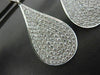 ESTATE LARGE 3.35CT DIAMOND 18KT WHITE GOLD 3D RAIN DROP FLOATING DROP EARRINGS