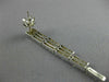 ESTATE WIDE & LONG 1.80CT DIAMOND 14KT WHITE GOLD 3D TRIPLE BAR EARRINGS #18425