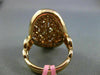 ESTATE EXTRA LARGE 3.78CT FANCY MULTI COLOR DIAMOND 18KT GOLD OVAL INFINITY RING