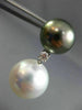 EXTRA LARGE .28CT DIAMOND AAA SOUTH SEA & TAHITIAN PEARLS 18KT GOLD 3D EARRINGS