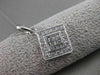ESTATE .65CTW DIAMOND 18KT WHITE GOLD SQUARE MILGRAIN FILIGREE PENDANT #17124
