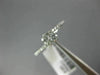 ESTATE .50CT DIAMOND 14KT WHITE GOLD ROUND 3D TWO STONE CRISS CROSS LOVE RING