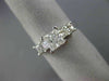 ESTATE 1.31CT PRINCESS DIAMOND 14K WHITE GOLD CLASSIC FIVE STONE ENGAGEMENT RING