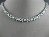 ESTATE CERTIFIED 22.75CT DIAMOND PLATINUM HANDCRAFTED CHOKER TENNIS NECKLACE D/E