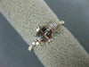 ESTATE .85CT DIAMOND & AAA CUSHION CUT MORGANITE 14K WHITE GOLD 3D FUN LOVE RING