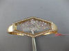 LARGE 3.06CT DIAMOND 18KT ROSE GOLD 3D HEXAGON FLOATING FUN CUFF BANGLE BRACELET