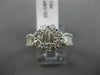 EFFY 2.0CT ROUND BAGUETTE DIAMOND 14K WHITE GOLD 3D FLOWER LOVE FRIENDSHIP RING