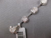 2.35CT DIAMOND 14KT WHITE GOLD 3D OVAL & ROUND BY THE YARD LOVE TENNIS BRACELET