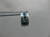 ESTATE WIDE .65CT AAA CITIRINE & BLUE TOPAZ 14K TWO TONE GOLD 3D EARRINGS #26346