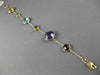 ESTATE LARGE & LONG 20CT AAA MULTI GEM 14KT YELLOW GOLD MULTI SHAPE FUN BRACELET