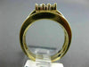 LARGE 1.54CT ROUND DIAMOND & AAA SAPPHIRE 14K YELLOW GOLD 3D ENGAGEMENT RING SET