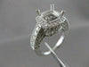 ESTATE 1.93CTW DIAMOND 14K GOLD RING SQUARE SEMI MOUNT ENGAGEMENT FILIGREE 20963