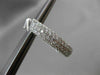 ESTATE LARGE 5.62CT DIAMOND 18KT WHITE GOLD MULTI ROW DOUBLE SIDED HOOP EARRINGS