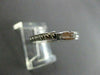 ANTIQUE .17CT DIAMOND 14K W GOLD 3 STONE BAGUETTE & ROUND ANNIVERSARY RING #7390