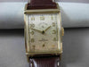 ANTIQUE 14KT YELLOW GOLD LORD ELGIN SQUARE MENS WATCH ABSOLUTELY AMAZING! #21575