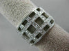 ESTATE WIDE .80CT DIAMOND 14KT WHITE GOLD 3D CLASSIC MULTI ROW WOVEN RING #26335