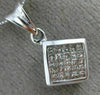 ESTATE .55CT PRINCESS DIAMOND 14KT WHITE GOLD SQUARE INVISIBLE FLOATING PENDANT