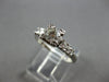 ANTIQUE .57CT OLD MINE DIAMOND PLATINIM FISHTAIL 5 STONE ENGAGEMENT RING #28024