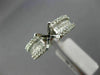 ESTATE .72CT DIAMOND 18KT WHITE GOLD ROUND & PRINCESS SEMI MOUNT ENGAGMENT RING
