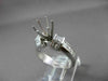 1.60CT DIAMOND 14K WHITE GOLD 3D PRINESS ROUND SEMI MOUNT ENGAGEMENT RING #18585