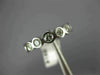 ESTATE 1.05CT DIAMOND 14K WHITE GOLD 3D ETERNITY WEDDING ANNIVERSARY RING #16998