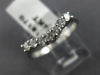 ESTATE .35CT DIAMOND 14KT WHITE GOLD 7 STONE "V" SHAPE ANNIVERSARY RING #18170