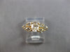 ESTATE .87CT DIAMOND 14K YELLOW GOLD ROUND & OVAL 7 STONE ENGAGEMENT RING #28145