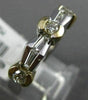 ESTATE .68CT ROUND & BAGUETTE DIAMOND 14K TWO TONE GOLD WEDDING ANNIVERSARY RING