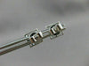 ESTATE 1.12CT DIAMOND SQUARE PRINCESS 14KT WHITE GOLD SCREW BACK EARRINGS #15743