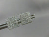 ESTATE 1.12CT DIAMOND SQUARE PRINCESS 14KT WHITE GOLD SCREW BACK EARRINGS #15743