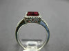 ESTATE WIDE 3.0CT DIAMOND & AAA RHODOLITE 14K ROSE GOLD INFINITY ENGAGEMENT RING