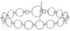 ESTATE 14KT WHITE GOLD 3D MULTI CIRCULAR LOVE KNOT FLEXIBLE TOGGLE BRACELET