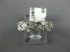 ANTIQUE 1.60CT DIAMOND 14K WHITE GOLD INFINITY FISHTAIL WEAVE ETERNITY RING #335