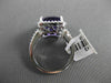 ESTATE 6.03CTW DIAMOND & AAA AMETHYST 14KT WHITE GOLD FILIGREE CLASSIC HALO RING