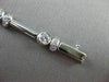 ESTATE 1.53CTW DIAMOND 18KT WHITE GOLD BEZEL LINK TENNIS BRACELET STUNNING #1470