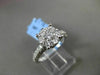 ESTATE LARGE 1.12CT DIAMOND 18KT WHITE GOLD FILIGREE CLUSTER PROMISE RING F/G VS