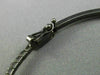 ESTATE 1.26CT WHITE & BLACK DIAMOND 14K BLACK GOLD SEMI ETERNITY BANGLE BRACELET