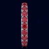 3.10CT AAA RUBY 14KT WHITE GOLD 3D CLASSIC SHARED PRONG ETERNITY FUN LOVE RING