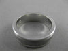 ESTATE 14KT WHITE GOLD MATTE & SHINY WEDDING ANNIVERSARY BAND RING 6mm #23155