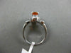 ESTATE 2.03CT DIAMOND & OVAL CITRINE 18K WHITE GOLD PEAR SHAPE ENGAGEMENT RING