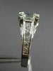 ESTATE WIDE 1.47CT EMERALD DIAMOND 14KT WHITE GOLD LUCIDA ENGAGEMENT RING #14253