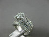 EXTRA LARGE 1.5CT DIAMOND 14K WHITE GOLD FLOWER CLUSTER FILIGREE ENGAGEMENT RING