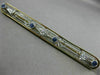 ANTIQUE LARGE .22CT OLD MINE DIAMOND & SAPPHIRE 14KT 2 TONE GOLD FILIGREE BROOCH