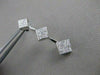 ESTATE LARGE 1.0CT DIAMOND 14KT WHITE GOLD JOURNEY HANGING EARRINGS #17150